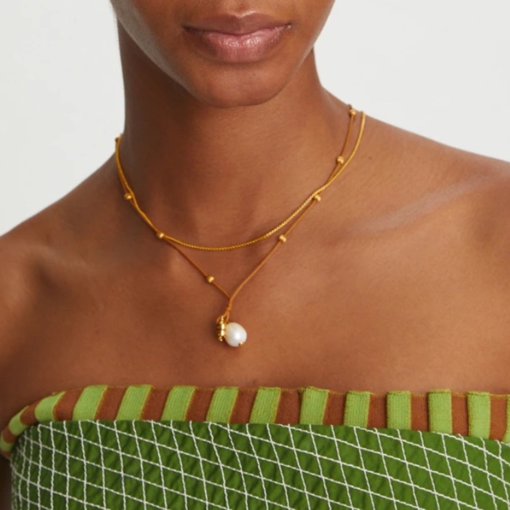 **SOLD! NWT Tory Burch Kira Cultured Pearl Pendant Necklace